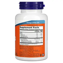 NOW Омега-3 Риб'ячий жир, Omega-3 - 100 софтгель Now Foods - мініатюра 2