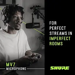 Мікрофон Shure MV7-К (XLR/USB) - мініатюра 10