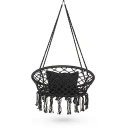 Садова гойдалка Boho Outtec XXL чорний - мініатюра 4