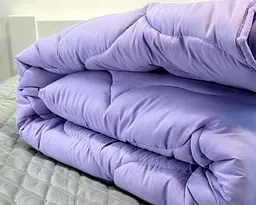 Ковдра зимова ArCloud Floral Lavander 170*205 у сумці + 2 подушки з кантом ArCloud Floral Lavander 50*70 у сумці + постільна білизна LARA бязь двоспальна модель на вибір - мініатюра 8