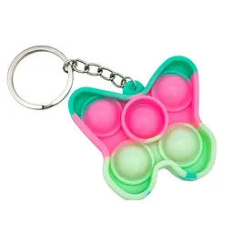 Дитячий антистрес-брелок Pop It міні Метелик AA3641-9 силікон, 5,5х4,8х1 см