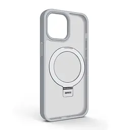 Чехол для Apple iPhone 15, Unit Stand, серый, MagSafe, противоударный защитный чехол-панель с подставкой, поддержкой магнитных держателей и беспроводной зарядки, защита всего корпуса, силикон + поликарбонат, ArmorStandart (ARM70571)