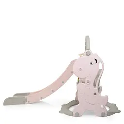 Дитяча гірка-гойдалка пластик з баскетбольним кільцем Bambi 35х50х125 см det0016086 - мініатюра 3