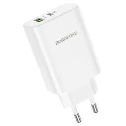 МЗП Borofone BN10 Sunlight PD65W (1USB-A/1C) White - мініатюра 5