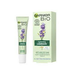 Антивіковий крем для шкіри навколо очей Garnier Bio з екстрактом лавандину, 15 мл (C6308100) - мініатюра 2