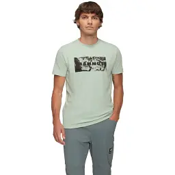 Футболка Mammut Trovat T-Shirt Logo M silver sage - мініатюра 2