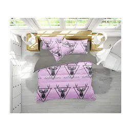 Постільна білизна MirSon Бязь 17-0516 Noble deers pink King Size (2200003644661)