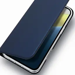 Чохол-книжка Dux Ducis з кишенею для візиток для Apple iPhone 16 Pro (6.3) Синій - мініатюра 4