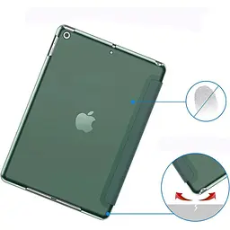 Чохол-книжка BeCover Tri Fold Hard для Apple iPad 10.2 2019/2020/2021 Dark Green (709656) - мініатюра 4