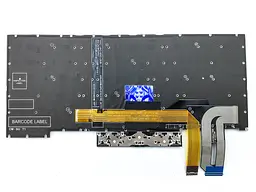 Клавіатура для Lenovo ThinkPad T490s T495s X1 Extreme Gen 1/2, P1 Gen 1/2 (RU Black з підсвічуванням) - мініатюра 2
