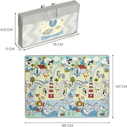 Двосторонній килимок Kinderkraft Matty 2 147x197 см KPMATT200000000 (00-00305204) - мініатюра 8