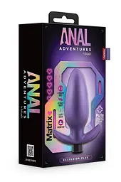 Анальний плаг з вібрацією Anal Adventures Matrix Excelsior Plug - мініатюра 5