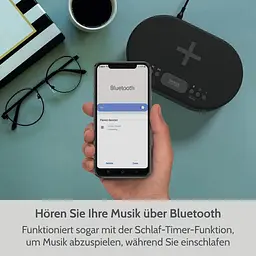 Будильник-радіоприймач I-box Dawn з бездротовим заряджанням Bluetooth динамік FM радіо приліжковий чорний - мініатюра 7
