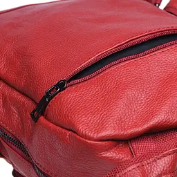 Шкіряний жіночий рюкзак Keizer K110086-red - мініатюра 5