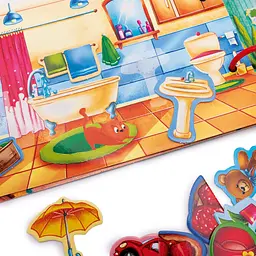 Розвиваюча гра Vladi Toys з липучками. Бізі бук. Мій дім (VT1310-08) - мініатюра 5