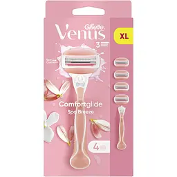 Станок для гоління Gillette Venus Comfortglide Spa Breeze з 4 змінними картриджами - мініатюра 2