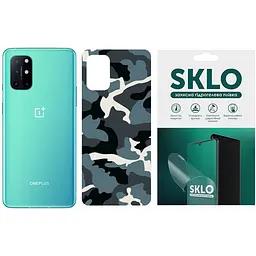 Захисна плівка SKLO Back тил Camo для OnePlus 5 Блакитний / Army Blue