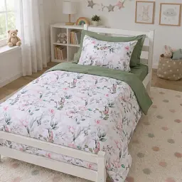 Дитяча постільна білизна TEENAGER Poplin birds and flowers (2200012797471)