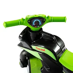 Мотобайк беговел Doloni Toys 0138/590 Чорно-Зелений - мініатюра 3