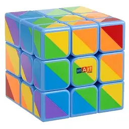 Розумний Кубик 3х3х3 дзеркальний райдужний блакитний (Smart Cube 3x3х3 Mirror Rainbow Blue) (SC365)