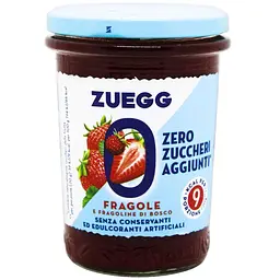Джем Zuegg Zero Zuccheri aggiunti Fragole Полуниця без цукру 220 г