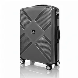 Чемодан из полипропилена Madisson 53103 большой 102л серый (53103-L-Gray)