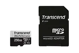 Карта пам'яті microSD 256GB C10 UHS-I U3 A2 R160/W125MB/s + SD Transcend teh0013274 - мініатюра 3