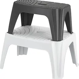 Табурет пластиковий Step 2 45x35x25, білий - мініатюра 2