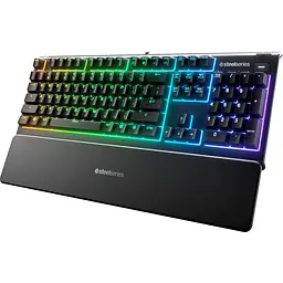 Клавіатура SteelSeries Apex 3 Whisper-Quiet Switches USB Black (64795) - мініатюра 3