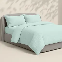 Наволочка Cosas Pistachio CS1 муслінова 40х60 см сіро-бірюзова (6Muslin_Pistachio_40x60) - мініатюра 7