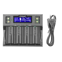 Зарядний пристрій для акумуляторів Liitokala 4 Slots+2, Ni-MH/Ni-CdAA,AAA,C, +Крона, Li-ion/IMR32650,21700,18650 (Lii-D4XL)