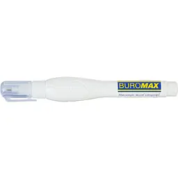 Коректор Buromax ручка 10 мл, спиртова основа, металевий наконечник (BM.1036) - мініатюра 2