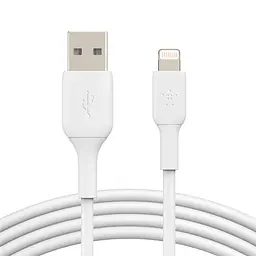 Кабель Lightning Belkin USB-A Lightning PVC 1m білий (CAA001BT1MWH)