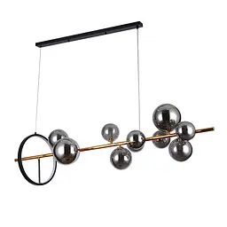 Люстра стельова LED Levistella 918LP267-10 DDG+BK, 12W, чорний і коричневий, сучасний стиль