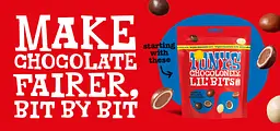 Драже Tony's Chocolonely Lil' Bits потрійний шоколадний мікс 113г - мініатюра 6