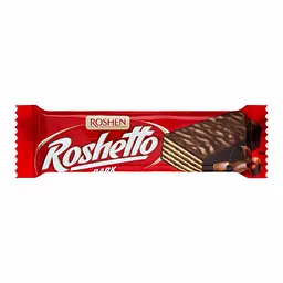 Упаковка вафельних батончиків Roshen Roshetto Dark chocolate 25 шт x 34 г