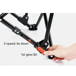 Стілець складаний Naturehike CNK2450JJ020, чорний - мініатюра 2
