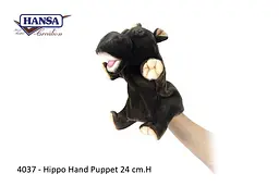 М'яка іграшка на руку Hansa Бегемот, серія Puppet, висота 24 см (40372) - мініатюра 2