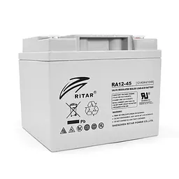 Акумуляторна батарея AGM RITAR RA12-45, Gray Case, 12V 45.0Ah (198 x 166 x169) Q2