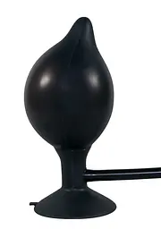 Анальна пробка True Black Silikon Pump Plug - мініатюра 2
