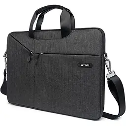 Сумка для ноутбука WiWU City Commuter Bag 15.6" Black [6973218931517] [76368] - мініатюра 2