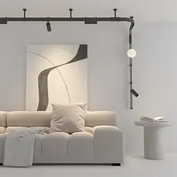 Магнітний світильник Skarlat RCD-MZ02 8×1.5W BK 3000K - мініатюра 9
