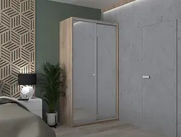 Шафа-купе Doros Сіті Лайт Дуб Cонома 2 Дзеркала 120х60х225 (42002036) - мініатюра 5
