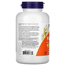 Жирні кислоти NOW Flax Oil 1000 mg, 120 вегакапсул - мініатюра 3