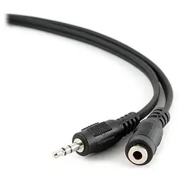 Аудіо-кабель 3,5mm/3,5mm (подовжувач) Cablexpert (CCA-423-2M), 2.0m Black