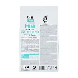 Сухий корм для собак Brit Care GF Mini Light & Sterilised 2 кг (8595602521067) - мініатюра 2