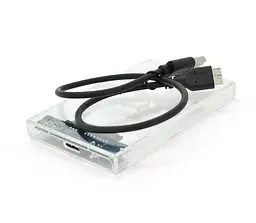 Кишеня для HDD 2,5 ShuoLe U25E30 із прозорим корпусом, USB 3.0, SATA - мініатюра 1