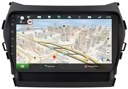 Автомагнітола штатна 9 Android 10.1 XPRO для Hyundai Santa Fe 2012-2014 / IX45 2013-2017 (MER-14149_6215) - мініатюра 6