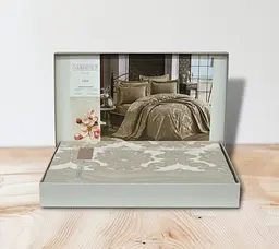 Покривало з наволочками Ezgi Beige 240 x 260 см Gardines pbe0051062 - мініатюра 3