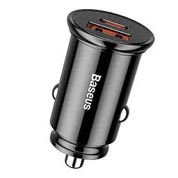 АЗП Baseus Circular Plastic 30W (1USB-A/1C) (CCALL-YS) black - мініатюра 2